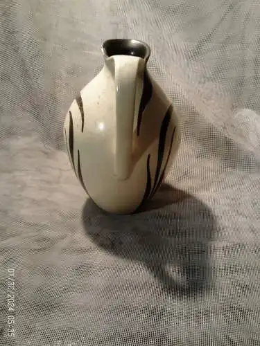 Stützel & Sachs Aalen Z/P Keramik Henkelkanne in der Art Ilka  ein Hingucker Vintage 50 Jahre 