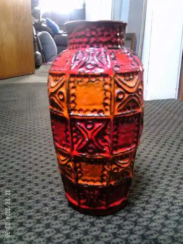 Bay Keramik Vase von Bodo Mans 60-30 Arä 1960-70