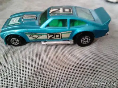Matchbox Speedkings K60 blau türkis Metallic Ford Mustang 1976 