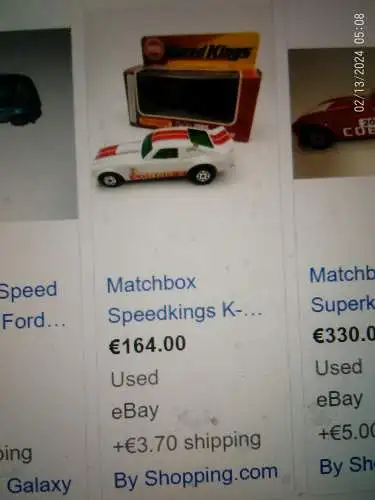 Matchbox Speedkings K60 blau türkis Metallic Ford Mustang 1976 