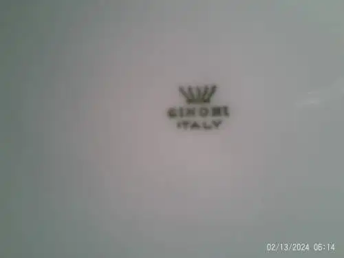 Richard Ginori Italien Fischservice 60 Jahre 6 Personen Essteller und Servierplatte !!