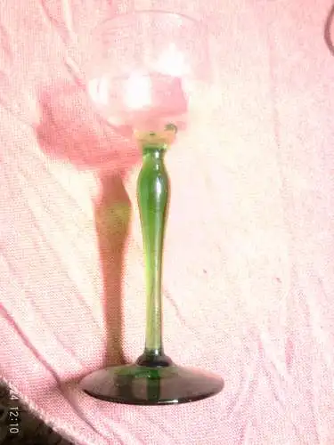 5 Original Jugendstil Gläser  von Peter Behrens Form Weingläser  Kuppa in Lilienform 1915H: 18,5cm