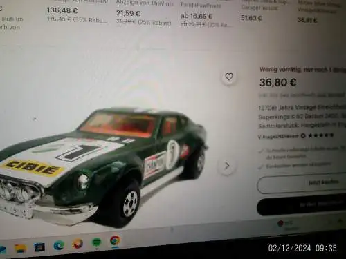 Matchbox Super Kings K52 Datsun 240Z  von 1974 nicht bespielt!