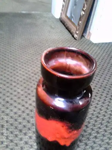 Scheurich Gerda Heukeroth Studio Line 517-30 Orange Rot Braun Lauflasur Höhe : 30 cm aus der Vitrine  Nur Originale: Artkunst24-de