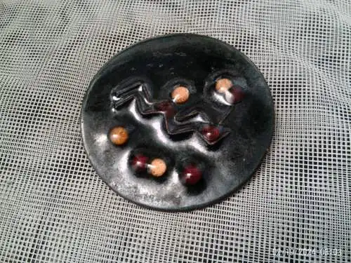 Emaille Schibensky Ära Anhänger Emaille um 1960 