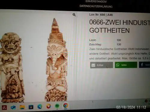 Phurba-Tibet, Hirschgeweih,Schnitzerei  Mahakalaköpfe, Nagas aus alter Sammlung!