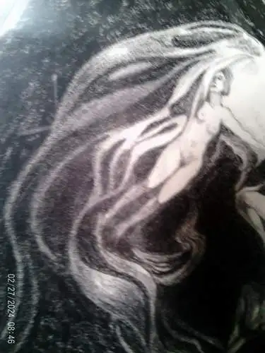 Art Jeronimo Lopez Ramirez Frauen  Akte Surrealismus  "Rhapsodie Hongroise " Franz Liszt " signiert