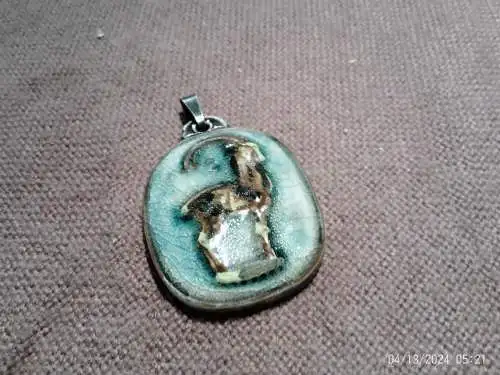 Karlsruher Majolika  Sternzeichen Steinbock Art Deko 