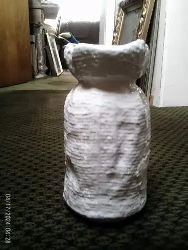 Bay Keramik Vase Bodo Mans Formnr.: 686-25 Inka Dekor Höhe 26cm um 1965-75 entstanden! aus der Vitrine