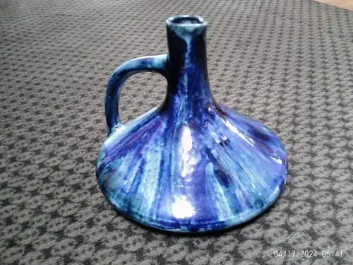Deutsche Mid-Century Studio Keramik Karaffe Vase von Ingeborg Langelotz für Ib Langelot, 1960er