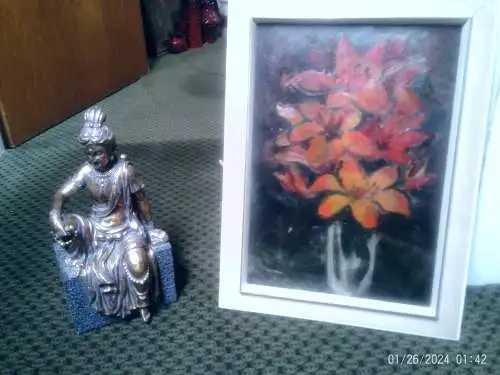 Paul G Brida Reutlingen  "Blumen Gladiolen Stilleben" 