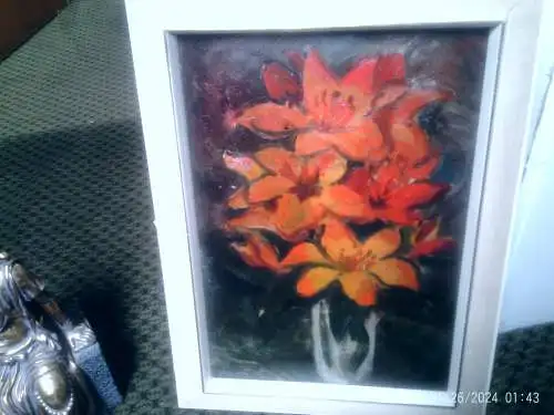 Paul G Brida Reutlingen  "Blumen Gladiolen Stilleben" 