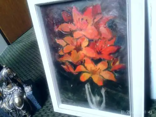Paul G Brida Reutlingen  "Blumen Gladiolen Stilleben" 