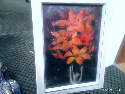 Paul G Brida Reutlingen  "Blumen Gladiolen Stilleben" 