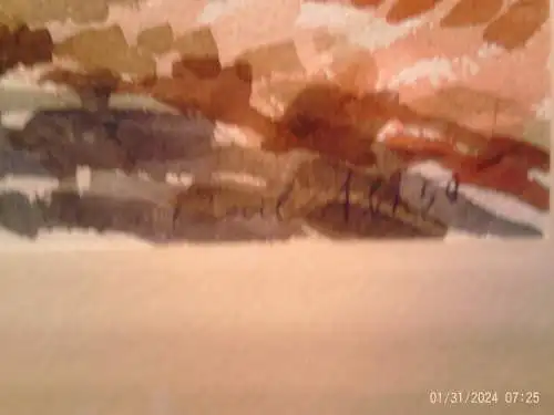 Karl Abt 1899 Pforzheim 1985  Impressionistisches Gemälde "Würmtal im Herbst " deutscher Landschaftsmaler