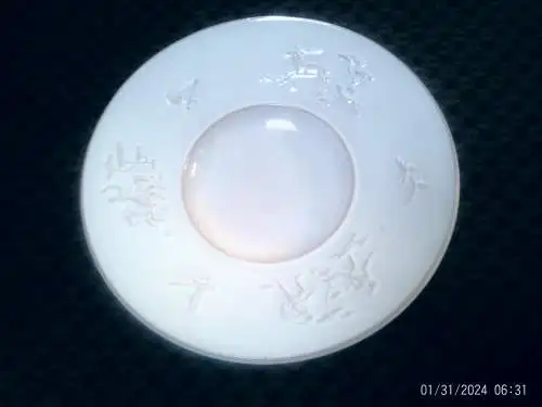 Karlsruher Majolika Jagdteller für Ihr Obst oder als Wandschmuck zu nutzen Art Deko aus der Vitrine !