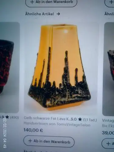 Designer Keramik von Cilli Wörsdorfer  Fohr Modelnummer 342-25 Keramik Mid Century 