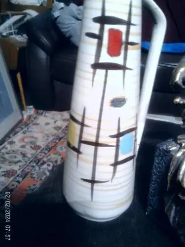 Heinz Siery Designer Konfetti-Graffiti Designer Keramik Foreign 275-28  Rockabilly Ära 1950 Mid Century Graffiti Dekor