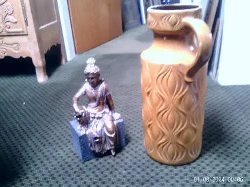 Scheurich XXL 285 / 45Amsterdam Vintage vase, made in the 1970s Senffarben