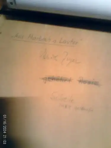   ERICH ZEYER ( 1903 - 1960 ) Stuttgart „Am Lauterbach ein Junge auf einem Baum sitzend nahe Marbach“