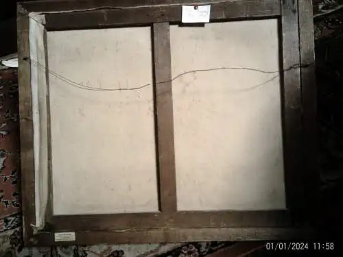 H. Martin Maler XIX -XX   "Stilleben mit Obst Kücheninteriör " rechts signiert H. Martin 