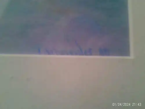 Post-impressionistischen Gebirgs- und Winterlandschafts Aquarell   wohl  Otto Ludwig Schneider 1865-1911