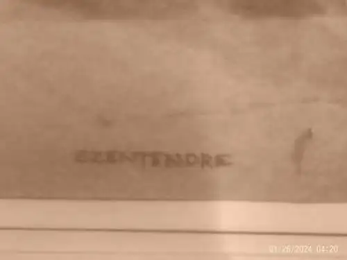 " Stadtstaffage von Szentendre Ungarn" signiert B.I. datiert 88 (1888) Aquarell gerahmt : 48,5cm x 39cm 