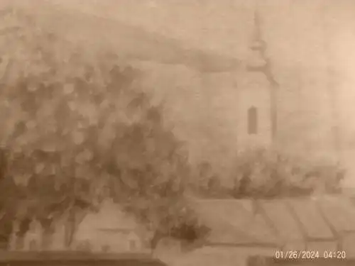 " Stadtstaffage von Szentendre Ungarn" signiert B.I. datiert 88 (1888) Aquarell gerahmt : 48,5cm x 39cm 