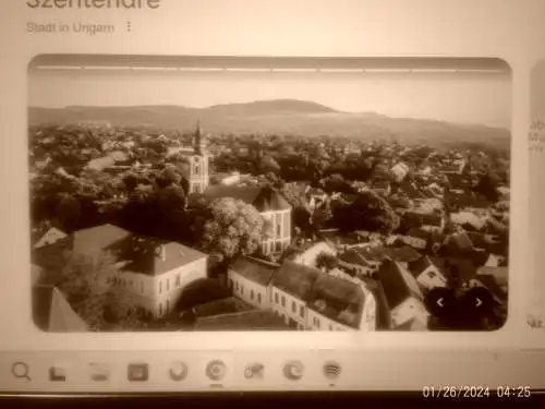 " Stadtstaffage von Szentendre Ungarn" signiert B.I. datiert 88 (1888) Aquarell gerahmt : 48,5cm x 39cm 