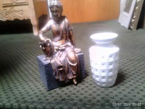  berühmtes Dekor Prisma herrlich weiss Vase 60er Jahre Scheurich 261-18 Höhen  18 cm 