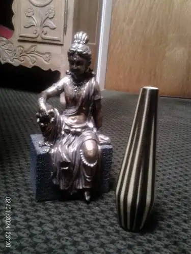 Ilkra oder Alfred Bay  Kairo Keramik Designervase  Designer 221-25: Hans Werner 50 Jahre H: 25 cm aus der Sammlervitrine !!