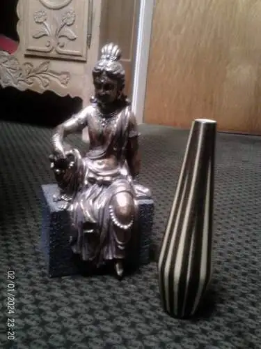 Ilkra oder Alfred Bay  Kairo Keramik Designervase  Designer 221-25: Hans Werner 50 Jahre H: 25 cm aus der Sammlervitrine !!