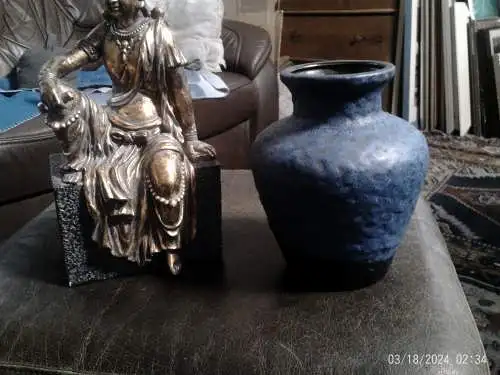  Alfred Bay  Fat Lava Keramik Designervase  Designer 564.20 aus 50 Jahre H: 20 cm aus der Sammlervitrine !!