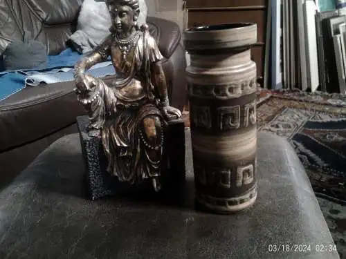  Alfred Bay Brutalistisches Dekor Keramik Designervase  Designer 172-25 aus 70 Jahre H: 25 cm aus der Sammlervitrine !!