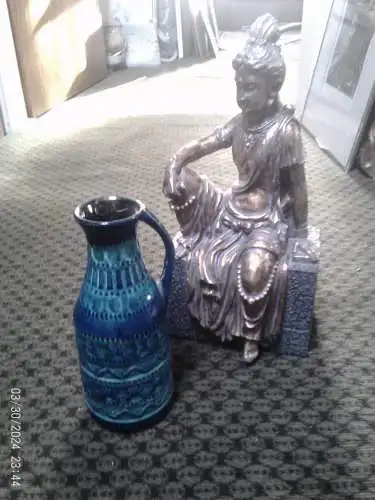 Bodo Mans Designer bei Bay Keramik Henkelvase Vase Formnr.224 -20 Höhe: 20 cm aus der Vitrine!