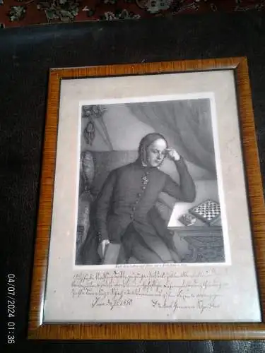 Karl Hermann Scheidler 1795 Gotha - 1866 Jena Philosoph u Staatswissentschaftler persönliche Widmung von 1850 , signiert und datiert