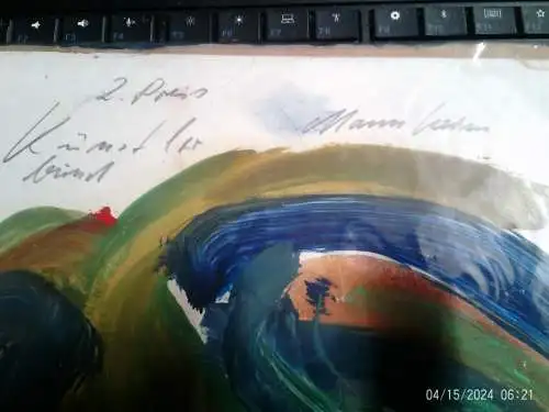 "Abstraktes Gemälde, möglicherweise in der Art des Informel"   ausgezeichnet 2 Preis Künstlerbund Mannheim !!