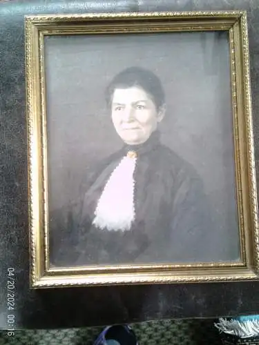 Pastellkreide "Portrait einer Dame der Gesellschaft" um 1870 Hub oder Hab Gaisbergstrassse in HD