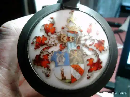 Studentenkrug für Josef Krets von Ottonia München (K.St.V. Ottonia München im KV) datiert  Fastnacht 1903 