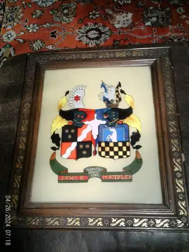 „Heraldisches Unikat Metzler 1902“ Vermählung der Familien IEHLE & METZLER = Bankiers- und Verlegerdynastie !!!!