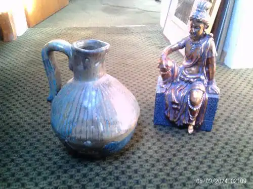 Krugvase dem renommierten deutschen Keramiker :Dieter Kunzemann  (1928–2010), Werther (Westfalen)