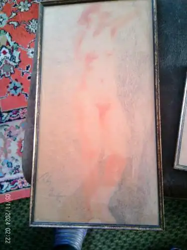 Professor Ak München Richard Seewald (1889München1976) " Lieblicher Mädchenakt Dreiviertelprofil "Künstler Neuen Sachlichkeit und des moderaten Expressionismus.