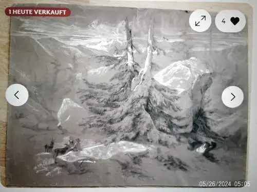 Stephanie von Strechine (* 1858 in Odessa; † 1940 in Bad Tölz). "Heidi mit Ihrem Großvater in den Alpen beim Ziegen hüten " um 1880" Schülerin von Ludwig Willroider