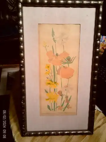 Thea Gutmann-Voigt (geb. Gutmann)  1895 (Berlin) – 1943 (Auschwitz) "Wiesenblumen" Expressionismus Judeika von 1920-28!