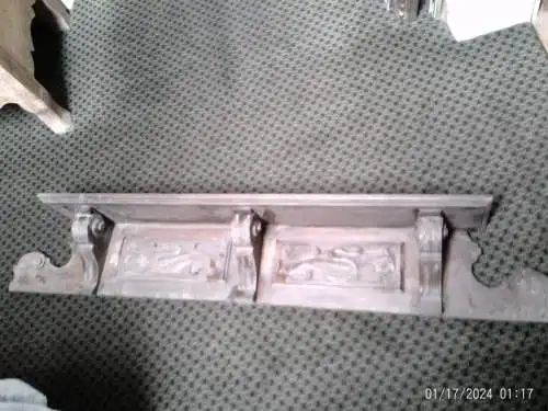 Antique Victorian / Renaissance Revival Carved Solid Walnut Wall Shelf, circa 1870