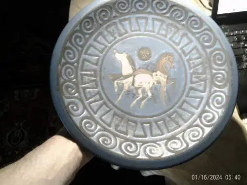 Ceramano Dekor "Pergamon "Modellnummer 310-4 um 1960 Designer : Hans Welling 1930-2022 verso signiert