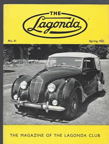 The Lagonda Magazine: No. 51 Spring 1965. 
