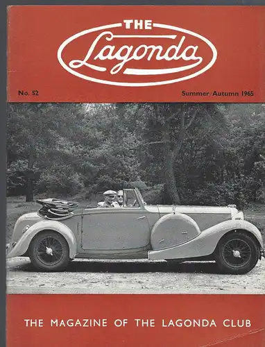The Lagonda Magazine: No. 52 Summer / Autumn 1965. 