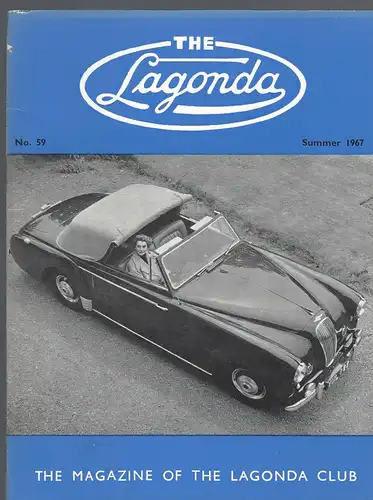The Lagonda Magazine: No. 59 Summer 1967. 