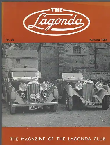 The Lagonda Magazine: No. 60 Autumn 1967. 